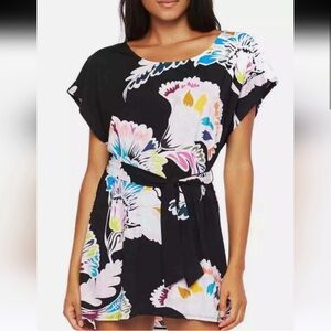 Trina Turk Seychelles Tunic Swim Cover-Up Dress Size Large